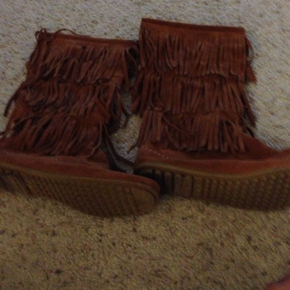 Brown Suede Moccasins