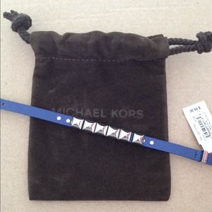 🚫sold🚫Michael Kors blue leather bracelet