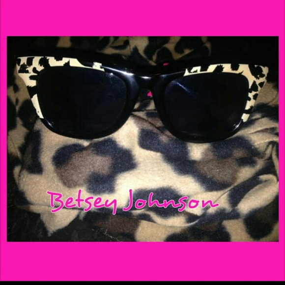 Betsey Johnson Leopard Print Sunglasses