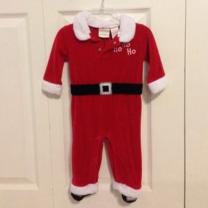 Santa onesie 3-6 months