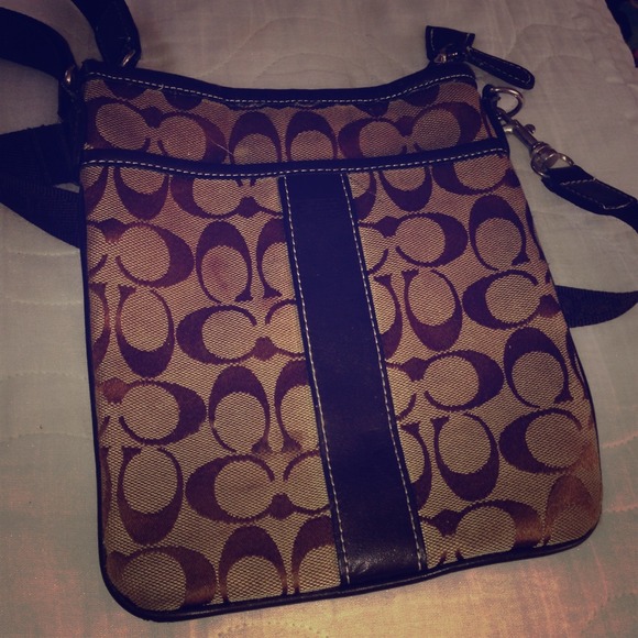 Coach cross-body bag.
