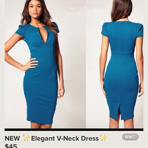 V neck bodycon