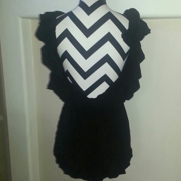 SALE! Backless Flutter Sleeve Dress - Picture 2 of 3