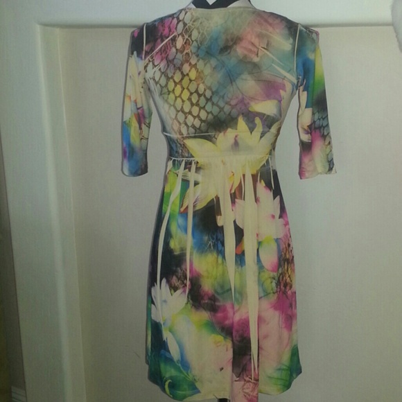 SALE! Winter Bloom Jersey Dress - Picture 2 of 2