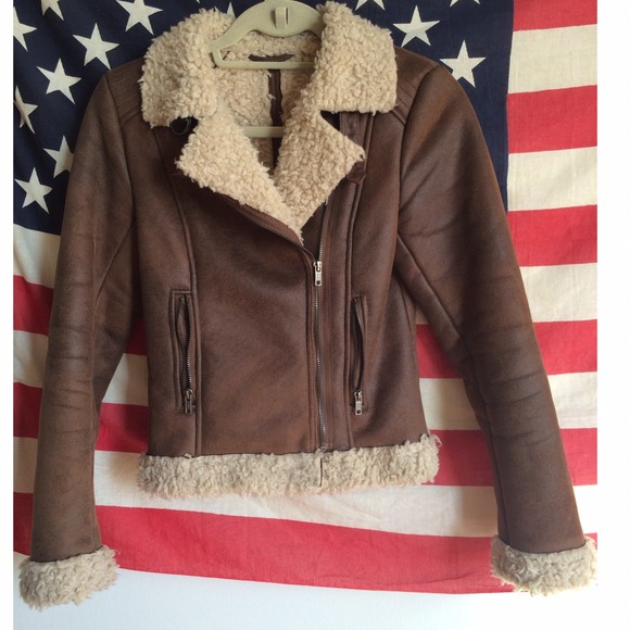 ❌SOLD❌Suede Moto Jacket with Shearling