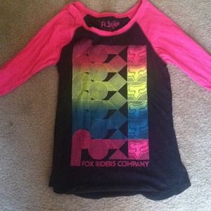 Multi color Fox Riders Henley