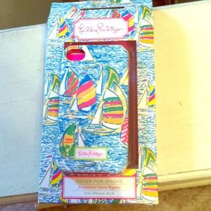 Lily Pulitzer boat case very bright and cute