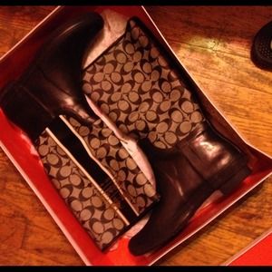 Coach Rubber rain boots