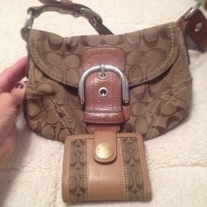 💯 Coach handbag and wallet