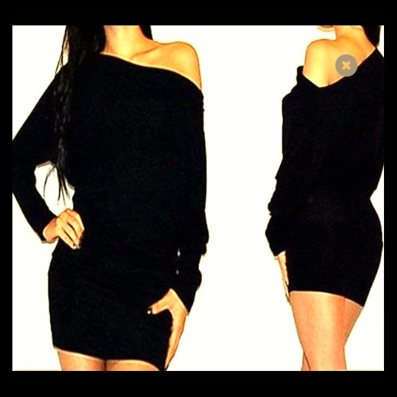 Sexy off the shoulder mini dress