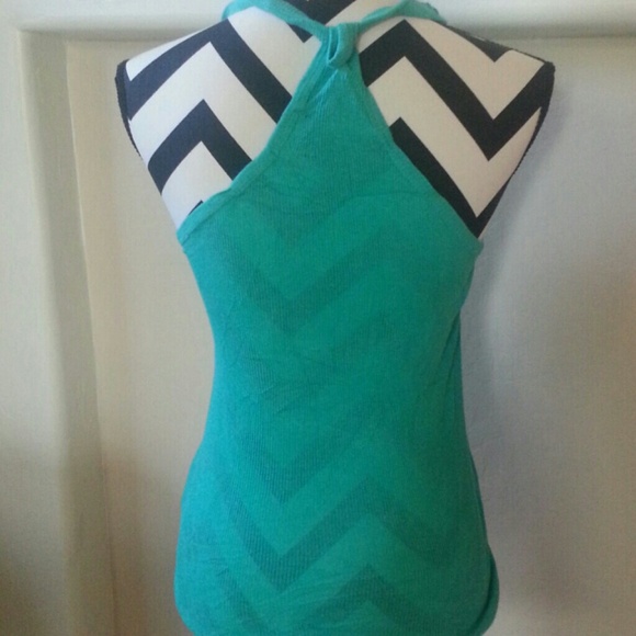 SALE! Turquoise Razor Back Tank - Picture 2 of 2