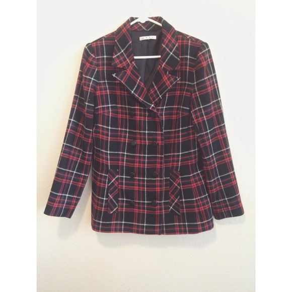Plaid Peacoat/Blazer
