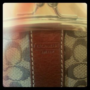Coach kisslock coin purse