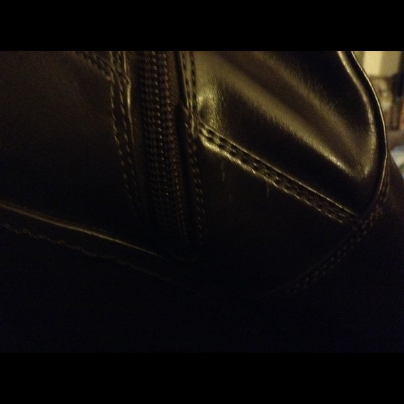 Unlisted Brown Stretchy Pleather Boots. 8m - Picture 4 of 4