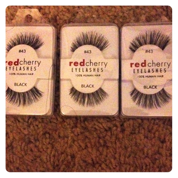 Red cherry eyelashes 3 for $10