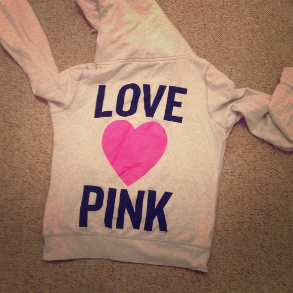 PINK zip up hoodie