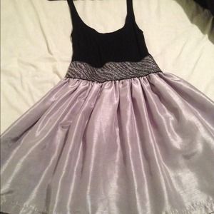 Size small black and silver dress