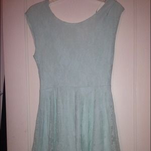 Cotton on mint green lace dress size med