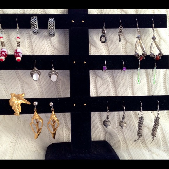 Group Listing of Earrings From Estate
