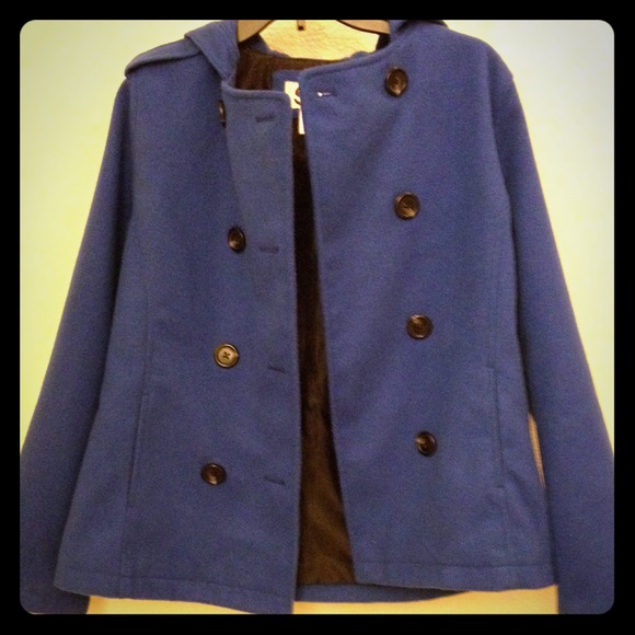 Super cute Blue Peacoat-- SOLD