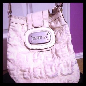 Guess off white crosse body