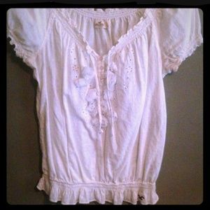 White Hollister top