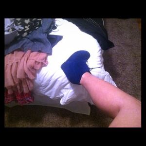 Blue suede shoes
