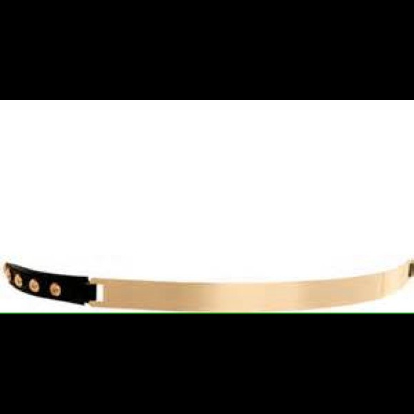 SOLD- ASOS gold and black belt