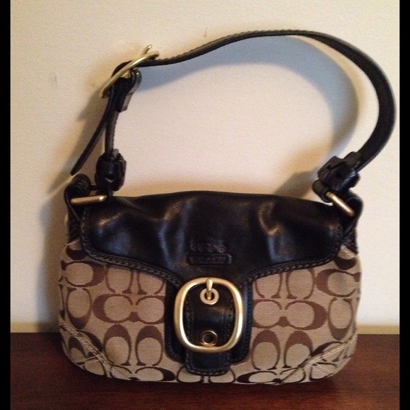 Coach Signature Soho Handbag Mini Chestnut NWOT