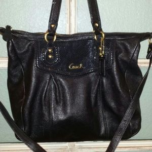 Black coach purse