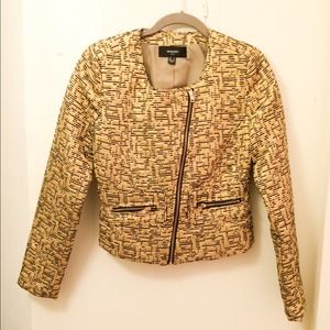 HP 🎉 Gold Biker Jacket (Mango) size XS