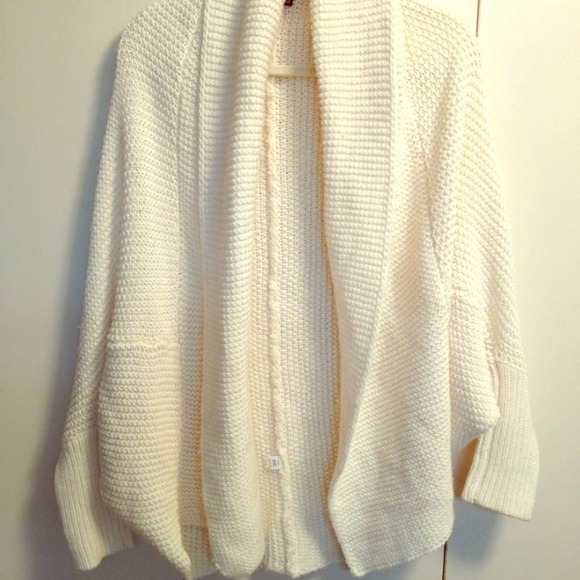 Cream Batwing Shrug.