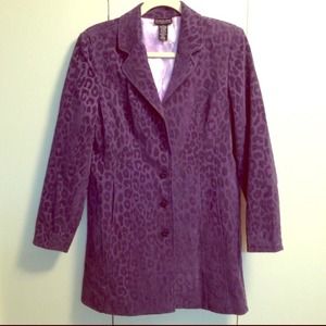 Tea Length Leopard Print Coat.