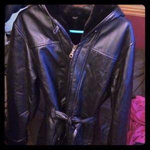 Beautiful Black Wilson's Leather Coat