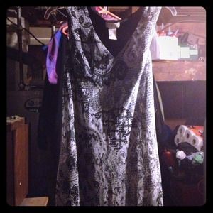 Long dress black and white!