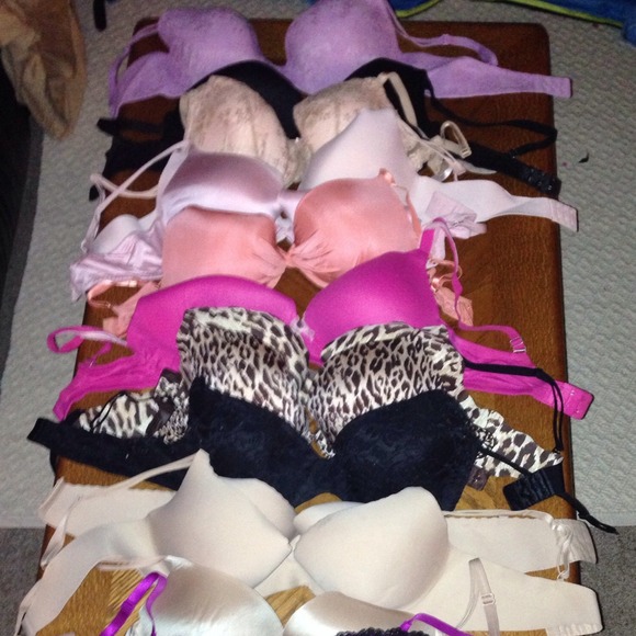 38 D bras worn once or a few times.
