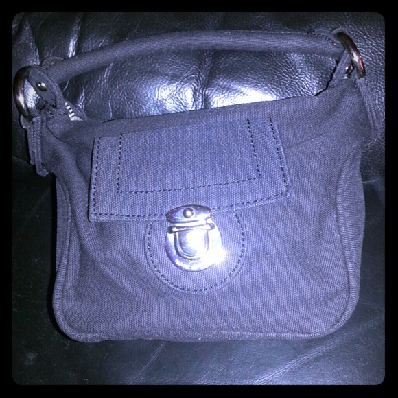 Marc Jacobs black canvas mini bag very cute