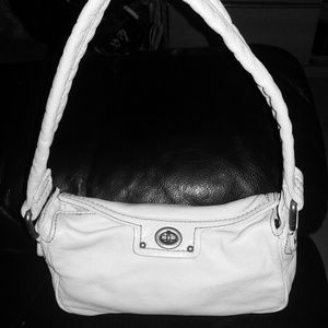 Marc Jacobs white leather small purse bag