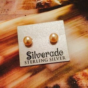 SOLD - Authentic pearl sterling silver earrings