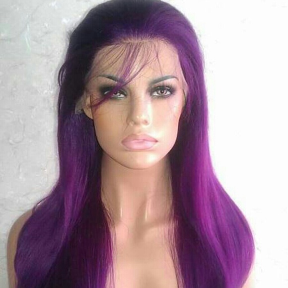 Beautiful Purple Lace Front Wig - Picture 2 of 2