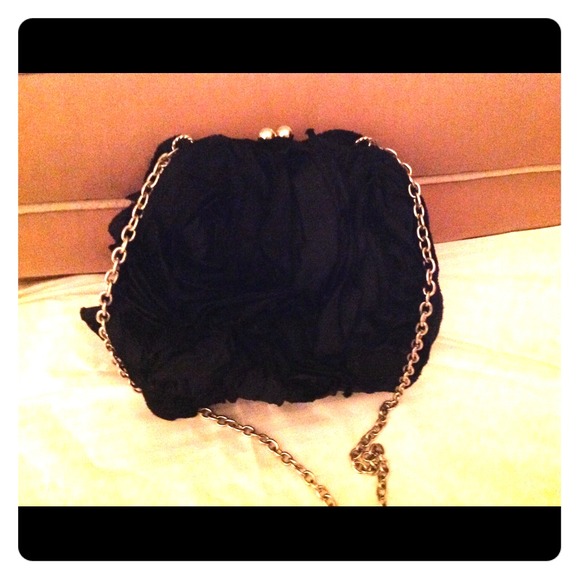 Black evening purse