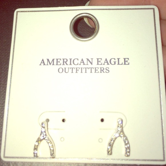 American Eagle Wishbone Earings