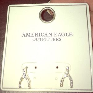 American Eagle Wishbone Earings