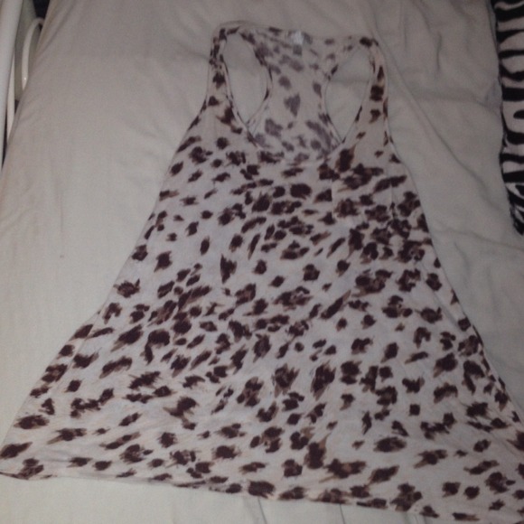 Tart Intimates brown & white cheetah-ish shirt