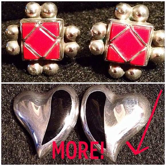 Group of Silver Earrings