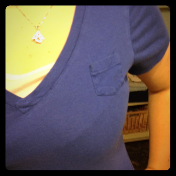 Royal blue old navy v-neck tee