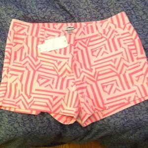 NWT pink J. Crew Aztec print shorts
