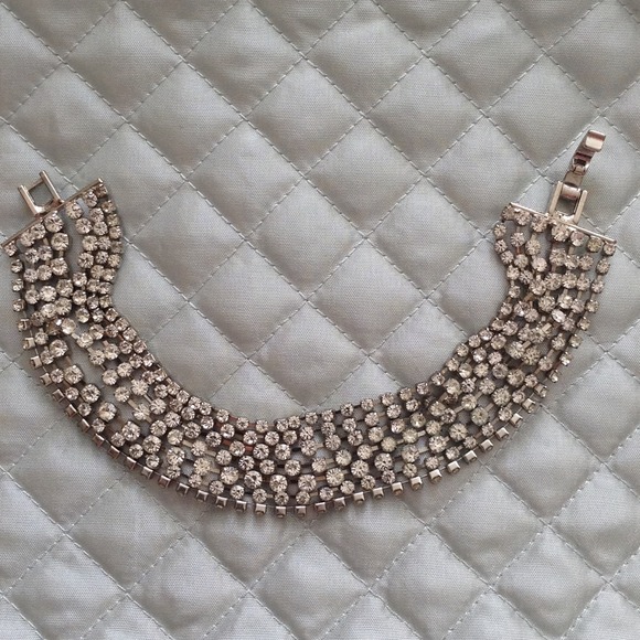Gorgeous sparkling rhinestone vintage bracelet - Picture 2 of 4