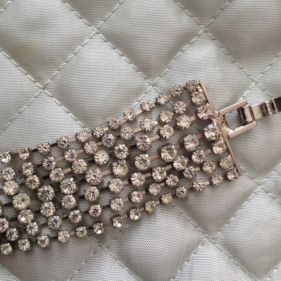 Gorgeous sparkling rhinestone vintage bracelet - Picture 3 of 4