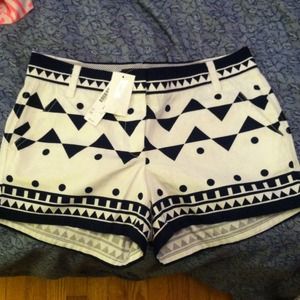 NWT J. Crew Aztec print shorts